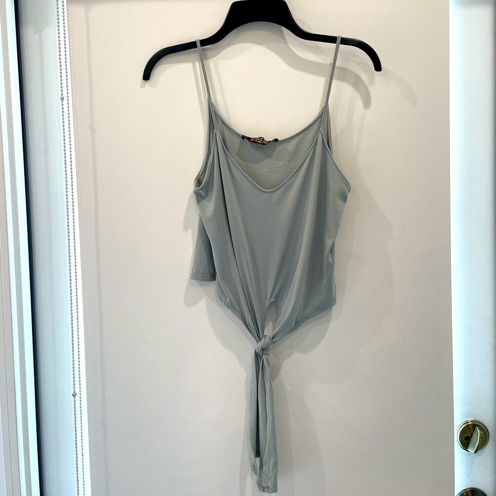 Jondie mint tank top with tie